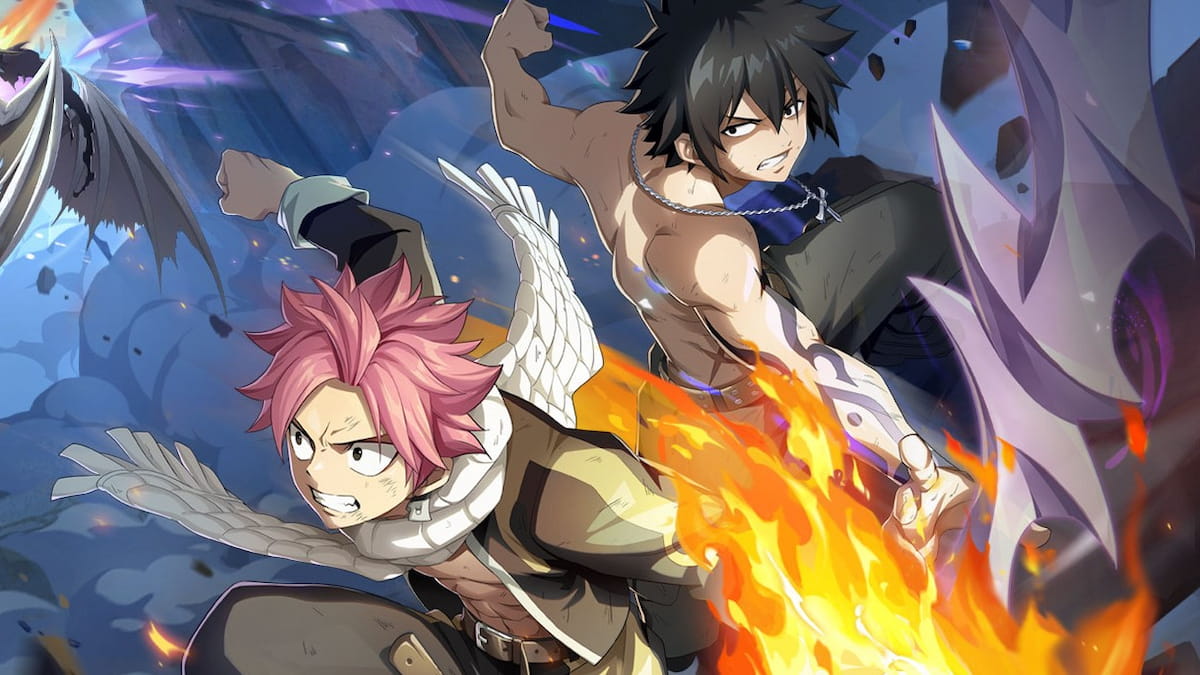 Gray and Natsu from Fairy Tail Fierce Fight