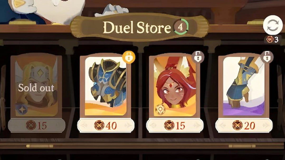 Locked items in the Duel Store in AFK Journey